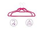 vidaXL 289924 50 Pcs Clothes Hanger Set Anti-slip Pink Velvet vidaXL 289924 50 Pcs Clothes Hanger Set Anti-slip Pink Velvet