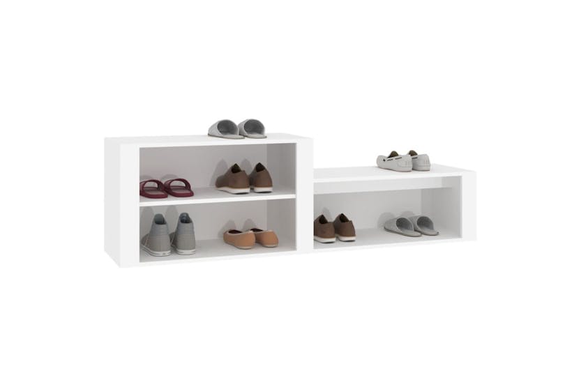 vidaXL 816912 Shoe Cabinet White 150x35x45cm Engineered Wood vidaXL 816912 Shoe Cabinet White 150x35x45cm Engineered Wood