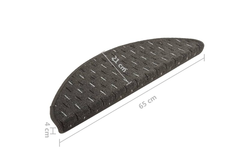 vidaXL 149883 Carpet Stair Treads 15 Pcs Anthracite 65x21x4cm vidaXL 149883 Carpet Stair Treads 15 Pcs Anthracite 65x21x4cm