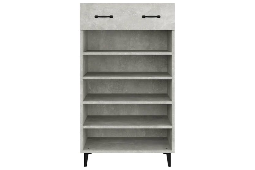 vidaXL 812793 Shoe Cabinet Concrete Grey 60x35x105cm Engineered Wood vidaXL 812793 Shoe Cabinet Concrete Grey 60x35x105cm Engineered Wood