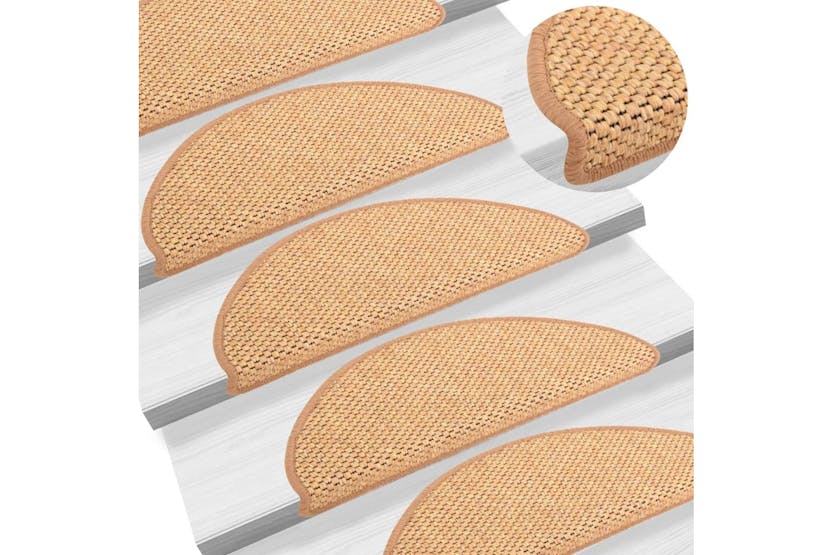 vidaXL 326877 Stair Mats Self-adhesive Sisal-look 15 Pcs 65x21x4cm Orange vidaXL 326877 Stair Mats Self-adhesive Sisal-look 15 Pcs 65x21x4cm Orange
