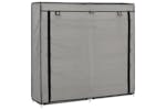 vidaXL 282434 Shoe Cabinet With Cover Grey 115x28x110cm Fabric vidaXL 282434 Shoe Cabinet With Cover Grey 115x28x110cm Fabric