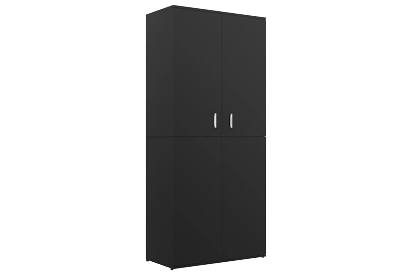 vidaXL 802859 Shoe Cabinet Black 80x39x178cm Engineered Wood vidaXL 802859 Shoe Cabinet Black 80x39x178cm Engineered Wood