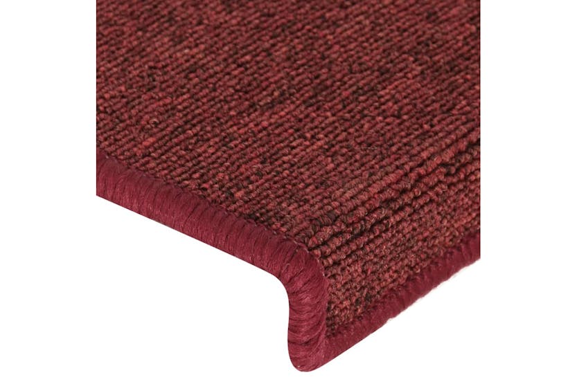 vidaXL 326199 Carpet Stair Treads 15 Pcs 65x21x4cm Matte Red vidaXL 326199 Carpet Stair Treads 15 Pcs 65x21x4cm Matte Red