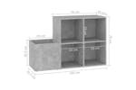 vidaXL 808255 Hall Shoe Cabinet Concrete Grey 105x35.5x70cm Engineered Wood vidaXL 808255 Hall Shoe Cabinet Concrete Grey 105x35.5x70cm Engineered Wood