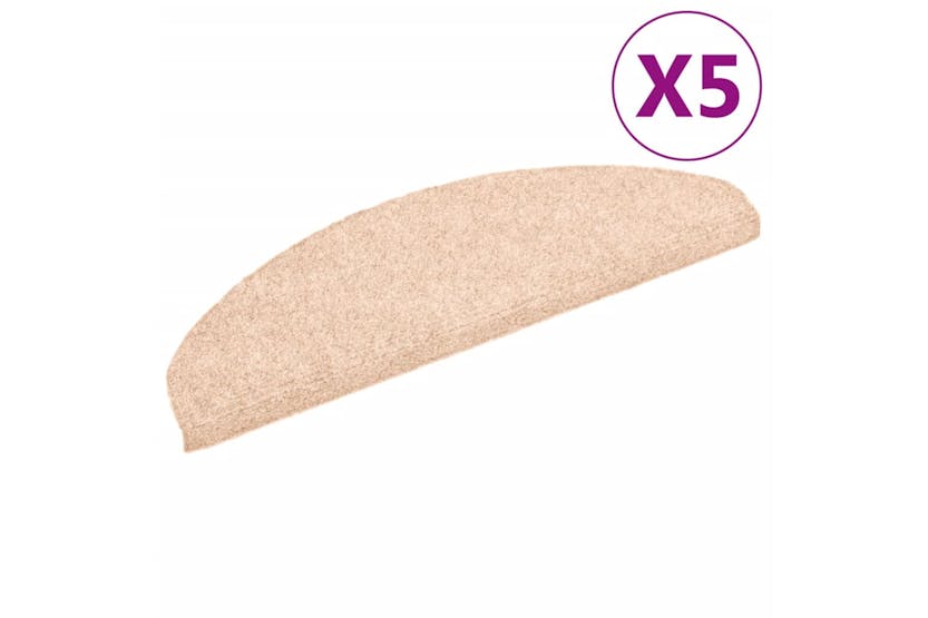 vidaXL 149698 Self-adhesive Stair Mats 5 Pcs Brown 65x21x4cm Needle Punch vidaXL 149698 Self-adhesive Stair Mats 5 Pcs Brown 65x21x4cm Needle Punch