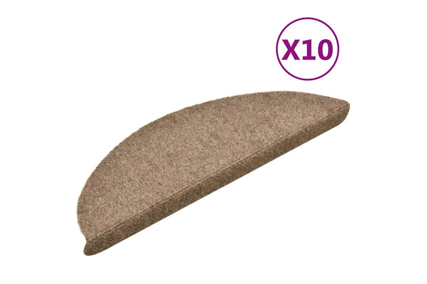 vidaXL 149693 Self-adhesive Stair Mats 10 Pcs Cream 56x17x3cm Needle Punch vidaXL 149693 Self-adhesive Stair Mats 10 Pcs Cream 56x17x3cm Needle Punch