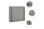 vidaXL 282434 Shoe Cabinet With Cover Grey 115x28x110cm Fabric vidaXL 282434 Shoe Cabinet With Cover Grey 115x28x110cm Fabric