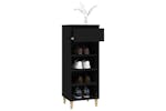 vidaXL 819773 Shoe Cabinet Black 40x36x105cm Engineered Wood vidaXL 819773 Shoe Cabinet Black 40x36x105cm Engineered Wood