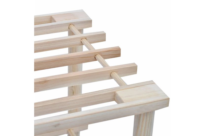 vidaXL 241066 4-tier Shoe Racks 2 Pcs Solid Fir Wood vidaXL 241066 4-tier Shoe Racks 2 Pcs Solid Fir Wood