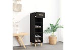 vidaXL 812799 Shoe Cabinet Black 30x35x105cm Engineered Wood vidaXL 812799 Shoe Cabinet Black 30x35x105cm Engineered Wood