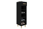 vidaXL 812799 Shoe Cabinet Black 30x35x105cm Engineered Wood vidaXL 812799 Shoe Cabinet Black 30x35x105cm Engineered Wood