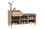 vidaXL 821207 Shoe Cabinet Sonoma Oak 102x36x60cm Engineered Wood vidaXL 821207 Shoe Cabinet Sonoma Oak 102x36x60cm Engineered Wood