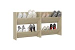 vidaXL 806724 Wall Shoe Cabinets 2 Pcs Sonoma Oak 60x18x60cm Engineered Wood vidaXL 806724 Wall Shoe Cabinets 2 Pcs Sonoma Oak 60x18x60cm Engineered Wood