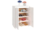 vidaXL 813531 Shoe Cabinet White 60x35x80cm Solid Wood Pine vidaXL 813531 Shoe Cabinet White 60x35x80cm Solid Wood Pine