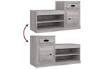 vidaXL 816422 Shoe Cabinet Grey Sonoma 100x42x60cm Engineered Wood vidaXL 816422 Shoe Cabinet Grey Sonoma 100x42x60cm Engineered Wood