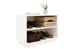 vidaXL 813546 Shoe Cabinet White 60x34x45cm Solid Wood Pine vidaXL 813546 Shoe Cabinet White 60x34x45cm Solid Wood Pine
