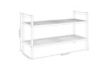 vidaXL 350361 Shoe Rack 69x27x41cm Solid Wood Walnut vidaXL 350361 Shoe Rack 69x27x41cm Solid Wood Walnut