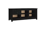 vidaXL 814598 Shoe Cabinet Black 110x38x45.5cm Solid Wood Pine vidaXL 814598 Shoe Cabinet Black 110x38x45.5cm Solid Wood Pine