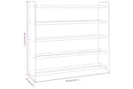vidaXL 327347 Shoe Rack Brown 90x24x81cm Engineered Wood vidaXL 327347 Shoe Rack Brown 90x24x81cm Engineered Wood