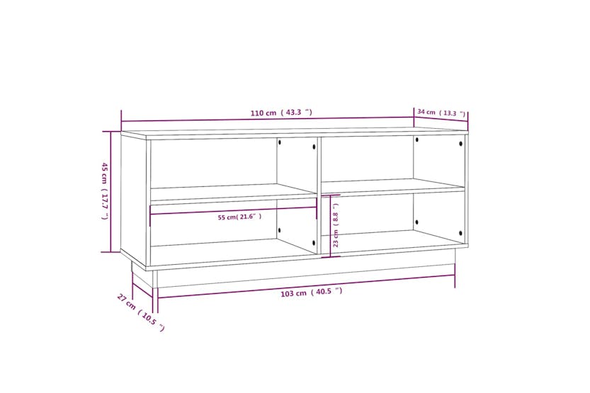 vidaXL 813541 Shoe Cabinet White 110x34x45cm Solid Wood Pine vidaXL 813541 Shoe Cabinet White 110x34x45cm Solid Wood Pine