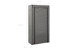 vidaXL 282430 Shoe Cabinet With Cover Grey 58x28x106cm Fabric vidaXL 282430 Shoe Cabinet With Cover Grey 58x28x106cm Fabric