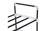 vidaXL 245627 Shoe Rack With 7 Shelves Metal And Plastic Black vidaXL 245627 Shoe Rack With 7 Shelves Metal And Plastic Black