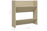 vidaXL 806724 Wall Shoe Cabinets 2 Pcs Sonoma Oak 60x18x60cm Engineered Wood vidaXL 806724 Wall Shoe Cabinets 2 Pcs Sonoma Oak 60x18x60cm Engineered Wood