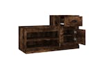 vidaXL 816421 Shoe Cabinet Smoked Oak 100x42x60cm Engineered Wood vidaXL 816421 Shoe Cabinet Smoked Oak 100x42x60cm Engineered Wood