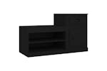 vidaXL 816417 Shoe Cabinet Black 100x42x60cm Engineered Wood vidaXL 816417 Shoe Cabinet Black 100x42x60cm Engineered Wood