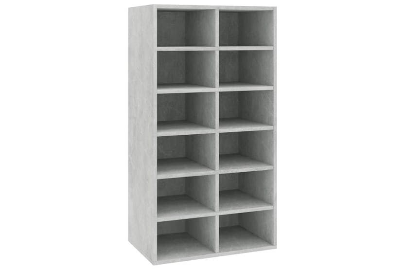 vidaXL 800400 Shoe Rack Concrete Grey 54x34x100.5cm Engineered Wood vidaXL 800400 Shoe Rack Concrete Grey 54x34x100.5cm Engineered Wood