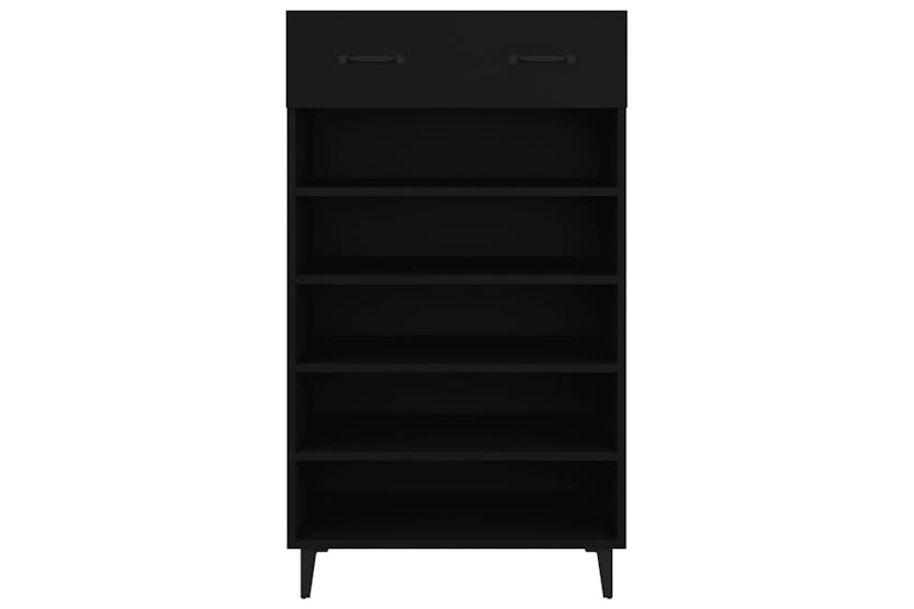 vidaXL 812790 Shoe Cabinet Black 60x35x105cm Engineered Wood vidaXL 812790 Shoe Cabinet Black 60x35x105cm Engineered Wood