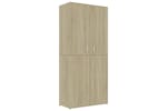 vidaXL 802861 Shoe Cabinet Sonoma Oak 80x39x178cm Engineered Wood vidaXL 802861 Shoe Cabinet Sonoma Oak 80x39x178cm Engineered Wood