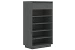 vidaXL 813552 Shoe Cabinet Grey 60x34x105cm Solid Wood Pine vidaXL 813552 Shoe Cabinet Grey 60x34x105cm Solid Wood Pine