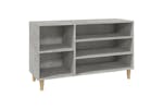 vidaXL 819744 Shoe Cabinet Concrete Grey 102x36x60cm Engineered Wood vidaXL 819744 Shoe Cabinet Concrete Grey 102x36x60cm Engineered Wood