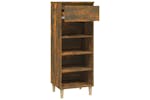 vidaXL 819777 Shoe Cabinet Smoked Oak 40x36x105cm Engineered Wood vidaXL 819777 Shoe Cabinet Smoked Oak 40x36x105cm Engineered Wood