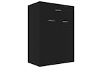 vidaXL 801072 Shoe Cabinet Black 60x35x84cm Engineered Wood vidaXL 801072 Shoe Cabinet Black 60x35x84cm Engineered Wood