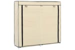 vidaXL 282433 Shoe Cabinet With Cover Cream 115x28x110cm Fabric vidaXL 282433 Shoe Cabinet With Cover Cream 115x28x110cm Fabric