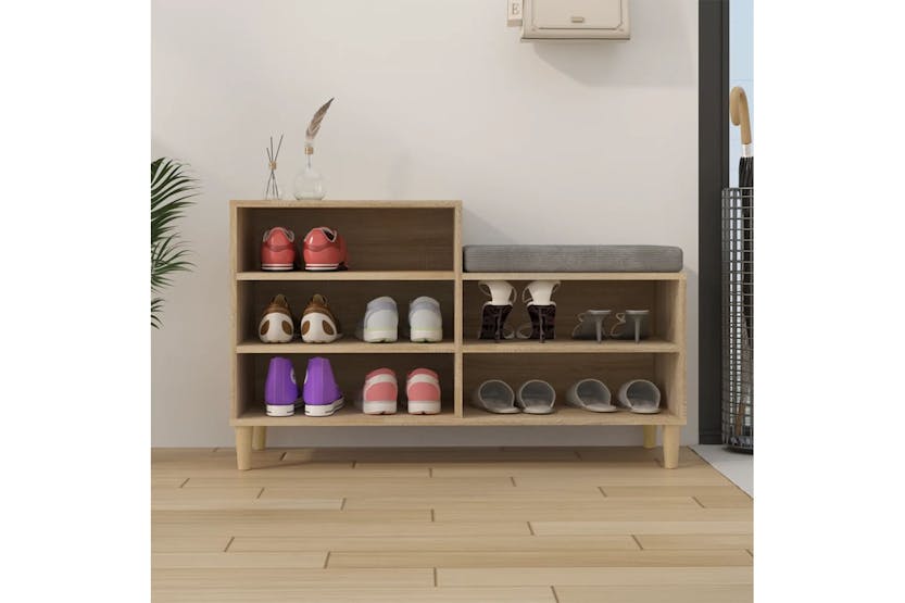 vidaXL 819727 Shoe Cabinet Sonoma Oak 102x36x60cm Engineered Wood vidaXL 819727 Shoe Cabinet Sonoma Oak 102x36x60cm Engineered Wood