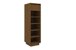 vidaXL Shoe Cabinet Honey Brown 30x34x105cm Solid Wood Pine vidaXL Shoe Cabinet Honey Brown 30x34x105cm Solid Wood Pine