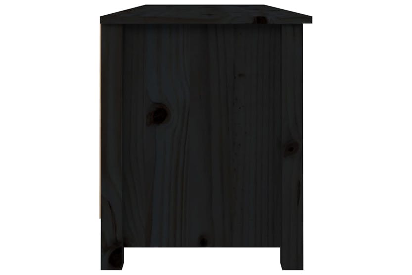 vidaXL 813778 Shoe Bench Black 110x38x45.5cm Solid Wood Pine vidaXL 813778 Shoe Bench Black 110x38x45.5cm Solid Wood Pine