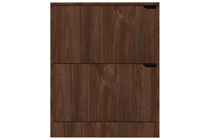 vidaXL 338123 Shoe Cabinet With 2 Doors Brown Oak 59x24x74cm Engineered Wood vidaXL 338123 Shoe Cabinet With 2 Doors Brown Oak 59x24x74cm Engineered Wood