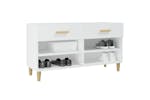 vidaXL 812816 Shoe Cabinet White 102x35x55cm Engineered Wood vidaXL 812816 Shoe Cabinet White 102x35x55cm Engineered Wood