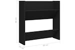 vidaXL 806717 Wall Shoe Cabinet Black 60x18x60cm Engineered Wood vidaXL 806717 Wall Shoe Cabinet Black 60x18x60cm Engineered Wood