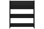 vidaXL 806780 Wall Shoe Cabinets 2 Pcs Black 80x18x90cm Engineered Wood vidaXL 806780 Wall Shoe Cabinets 2 Pcs Black 80x18x90cm Engineered Wood