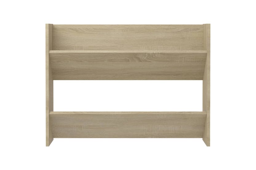 vidaXL 806747 Wall Shoe Cabinet Sonoma Oak 80x18x60cm Engineered Wood vidaXL 806747 Wall Shoe Cabinet Sonoma Oak 80x18x60cm Engineered Wood