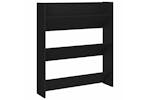 vidaXL 806780 Wall Shoe Cabinets 2 Pcs Black 80x18x90cm Engineered Wood vidaXL 806780 Wall Shoe Cabinets 2 Pcs Black 80x18x90cm Engineered Wood