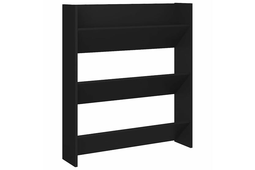 vidaXL 806780 Wall Shoe Cabinets 2 Pcs Black 80x18x90cm Engineered Wood vidaXL 806780 Wall Shoe Cabinets 2 Pcs Black 80x18x90cm Engineered Wood