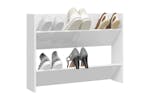 vidaXL 806753 Wall Shoe Cabinet High Gloss White 80x18x60cm Engineered Wood vidaXL 806753 Wall Shoe Cabinet High Gloss White 80x18x60cm Engineered Wood