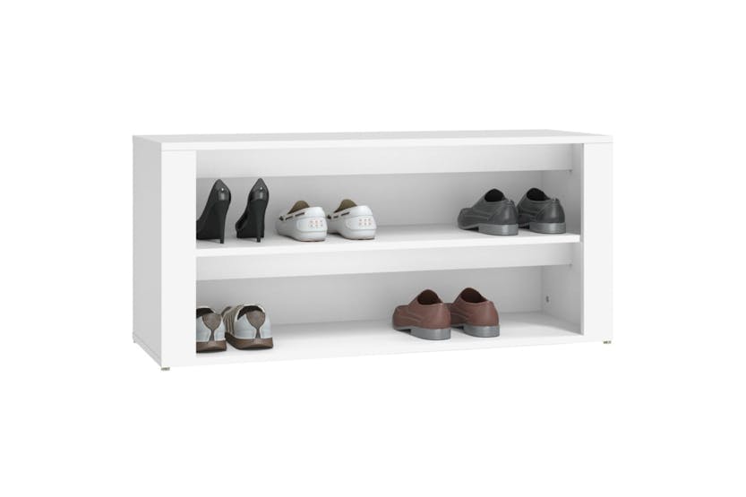 vidaXL 816904 Shoe Rack White 100x35x45cm Engineered Wood vidaXL 816904 Shoe Rack White 100x35x45cm Engineered Wood